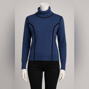 Carmen Marc Valvo Women’s Turtleneck Sweater Size XL Colorblock Send An Offer!